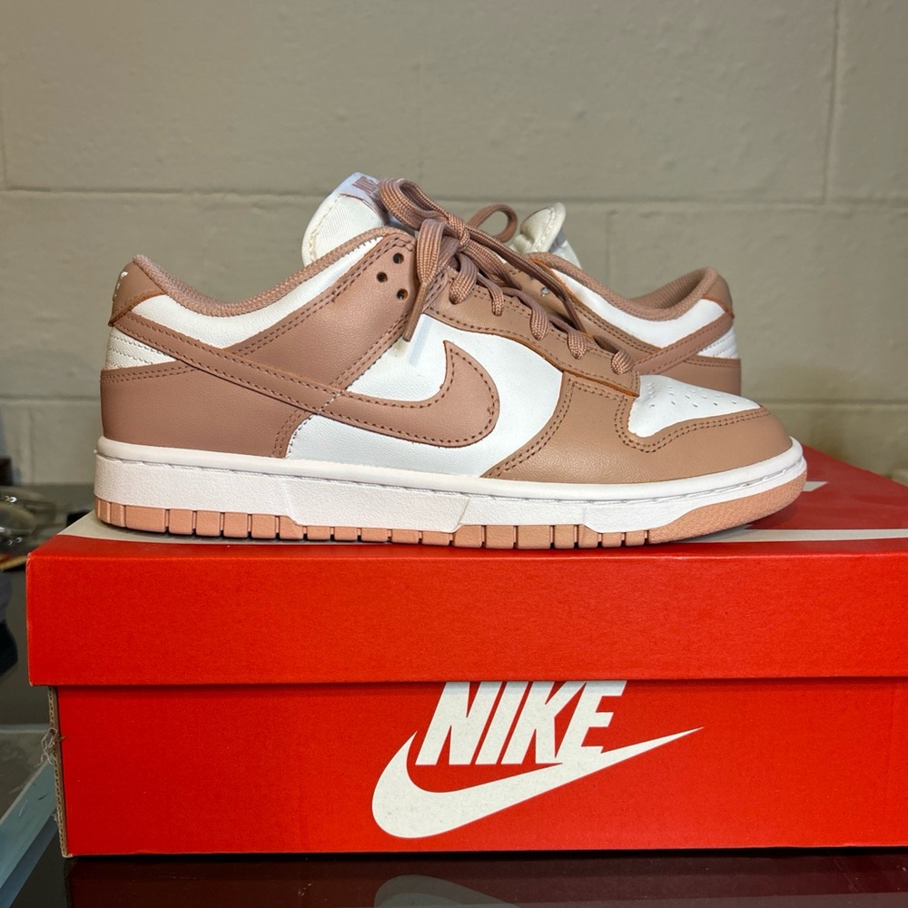 Women's NIKE Dunk Low Rose Whisper Sneakers- Sz 8